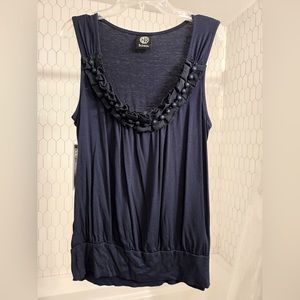 Bobeau sleeveless blouse | Navy | Size: Large